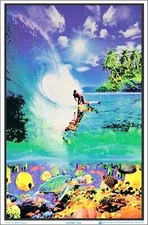 Surf Reef Blacklight Poster 23 x 35