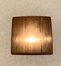 33 Pcs. Raw Copper Blanks, Stampings - domed Square shape - 1" Square copper