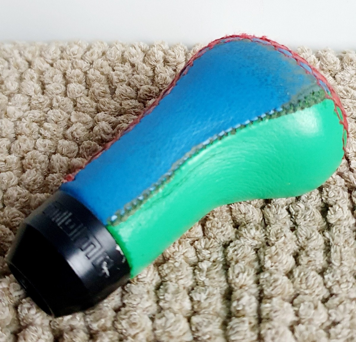 MOMO Benetton F1 Harlequin Leather Original Knob Stick Shifter