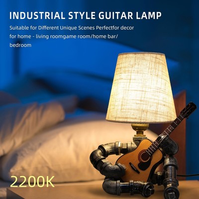 Table Lamp VIMAGE-SHURA Music Guitar Art Decor, Music Gifts For