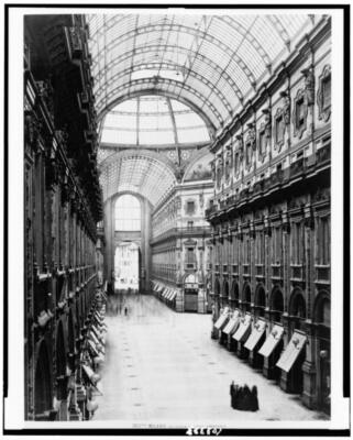8'' x 10'' 1900 photo Milano--Galleria Vittorio Emanuele Milano