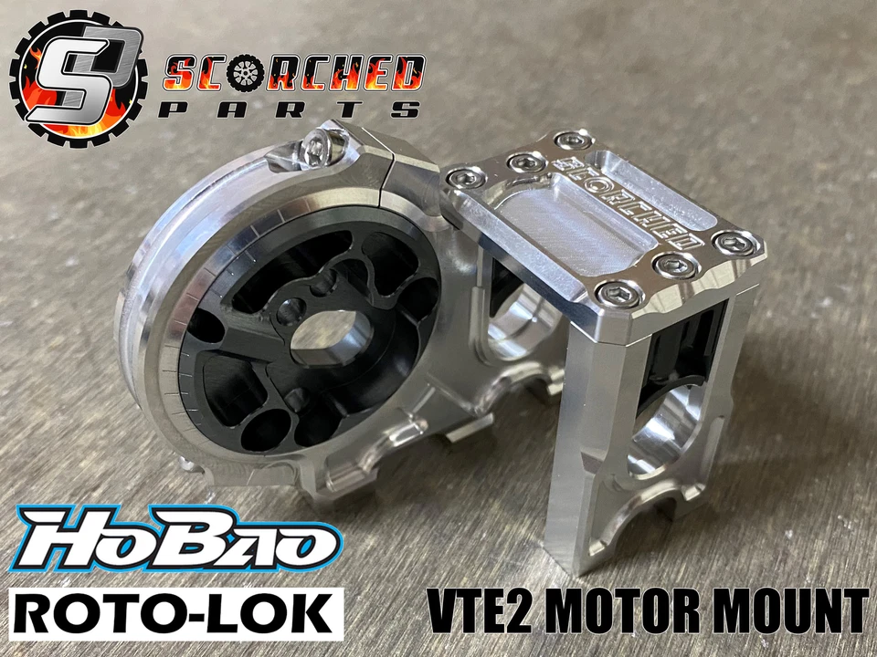 SCORCHED PARTS RC Roto-lok Motormount - for HOBAO VTE VTE2 GTB etc