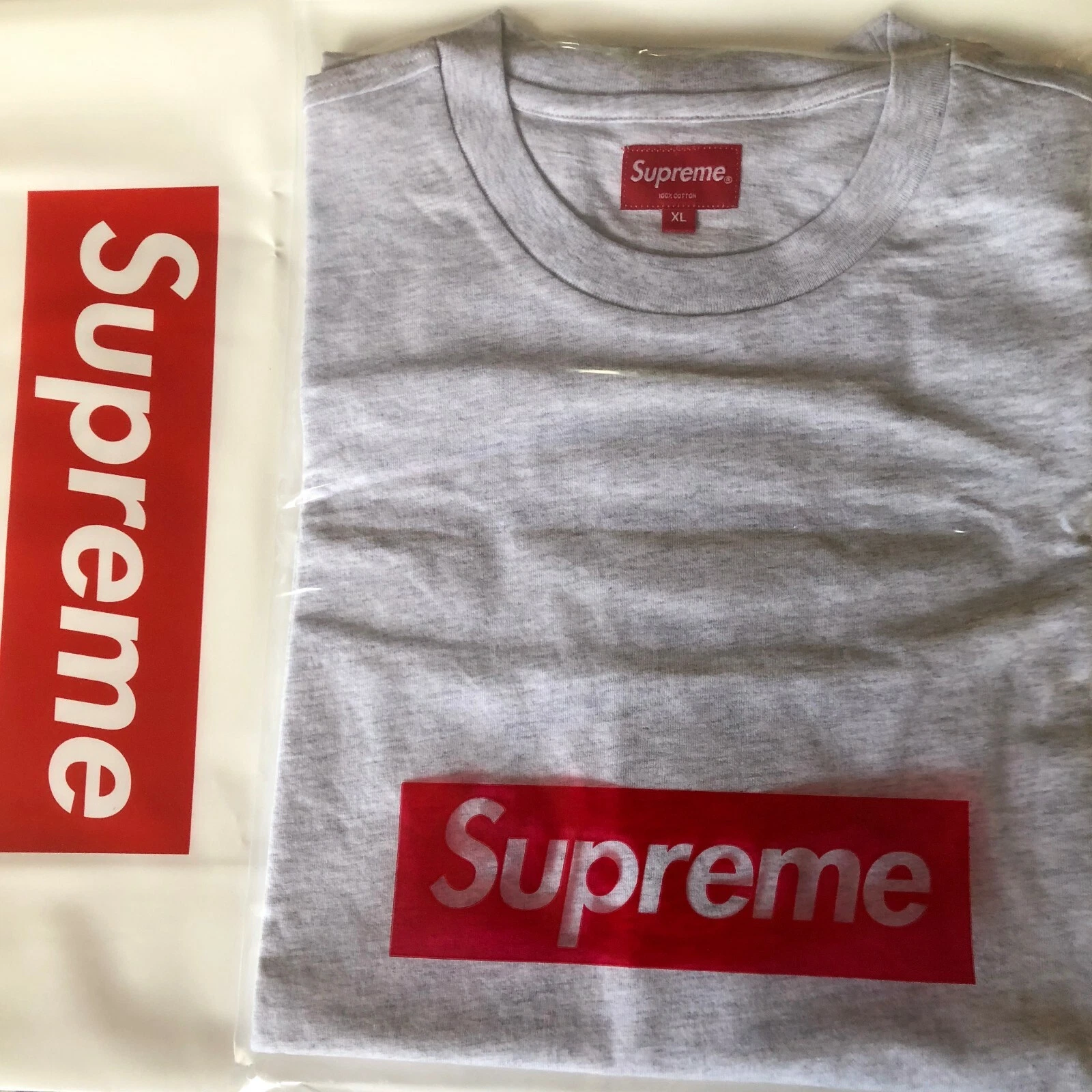 T shirt Supreme Athletic Label S/S haut gris cendre taille XL envoi rapide en main