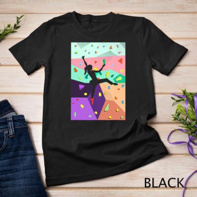 Wall Climbing Indoor Rock Climbers Action Sports Alpinism T-Shirt Unisex T-shirt