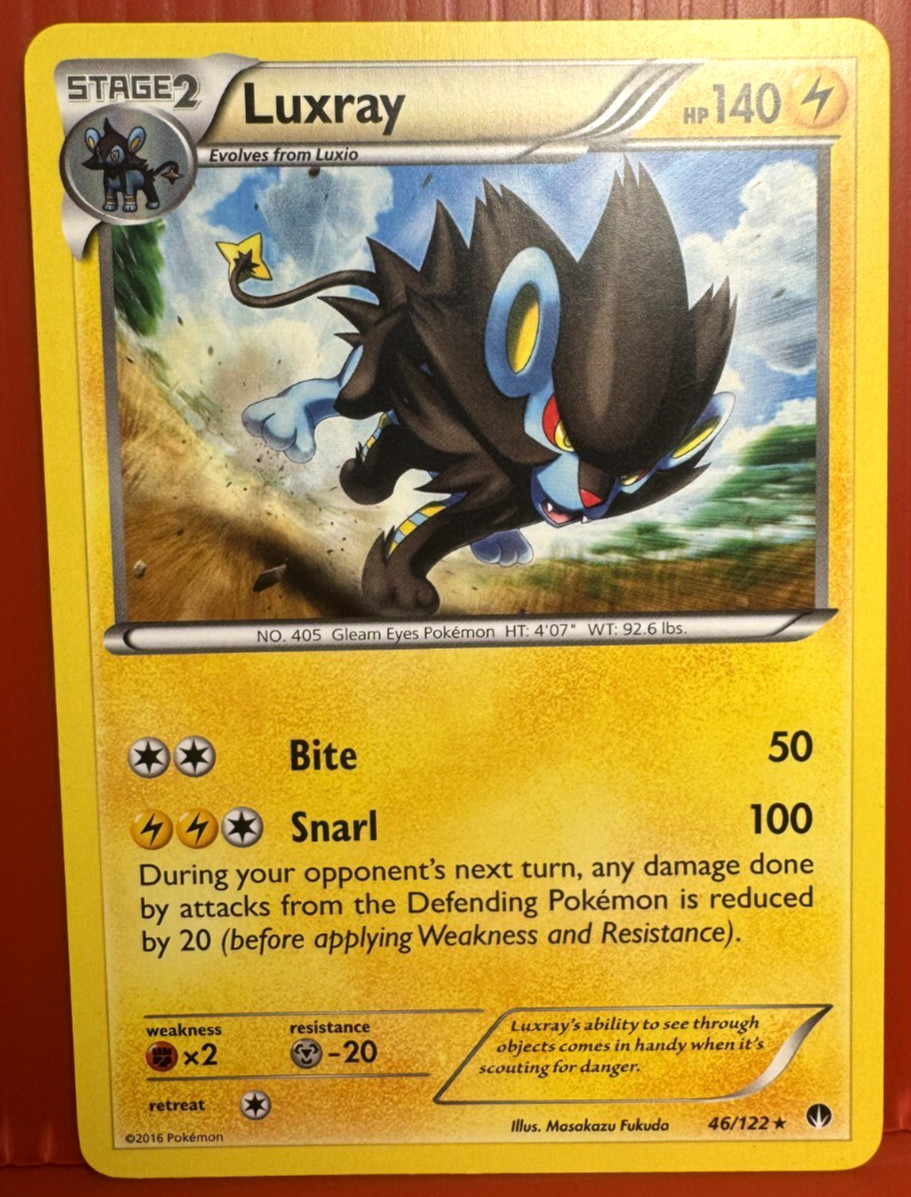 Luxray 46/122 - XY: BREAKpoint Rare - Pokemon Card