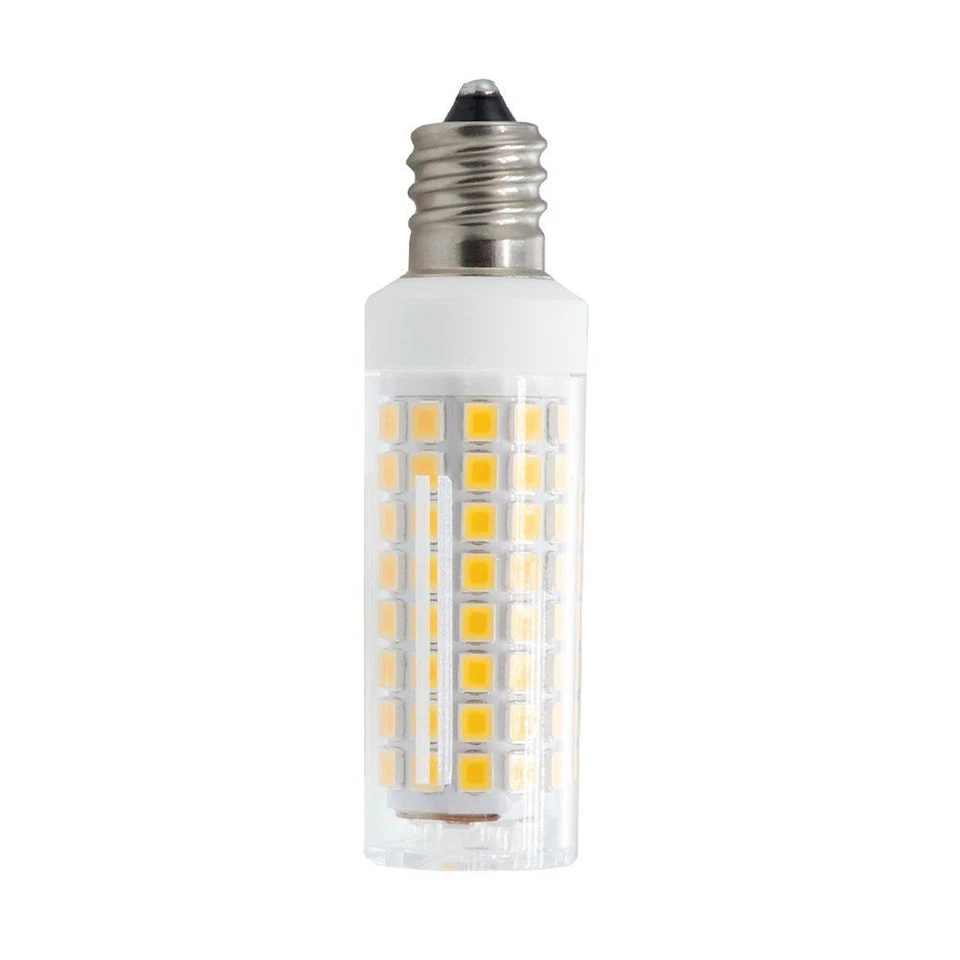 2pcs E12 Candelabra C7 LED bulb 102Led Ceramics Light 9W 110V Lamp White 6000K H - Image 4 of 4