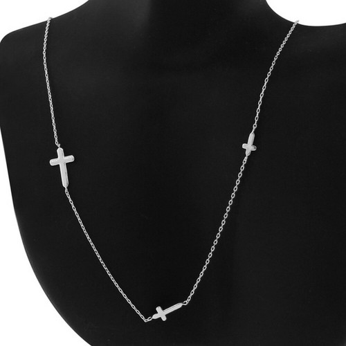 925 Sterling Silver Womens Sideways 