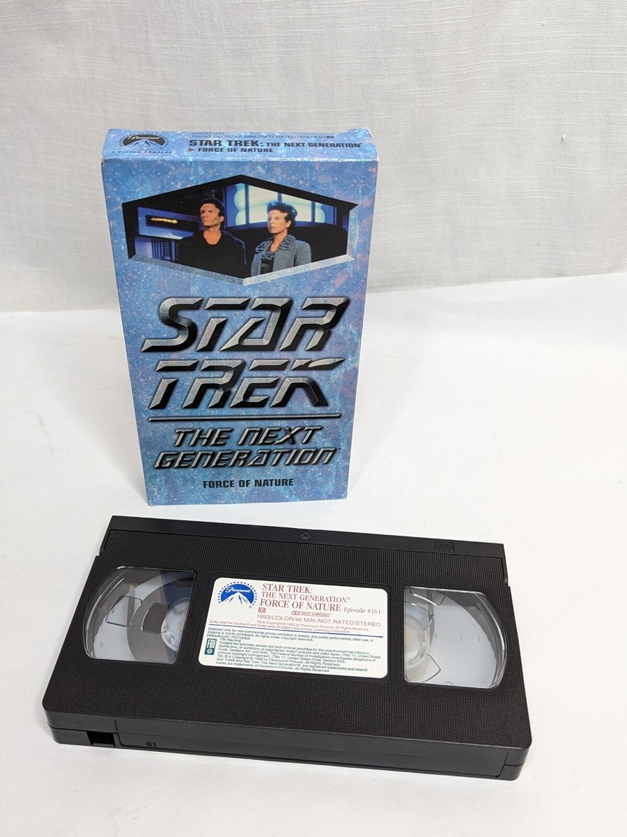 Star Trek: The Next Generation, Paramount VHS: FORCE OF NATURE, Ep
