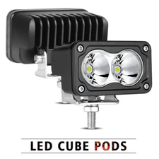 3"Inch LED Cube Pods Work Light Bar Spot Combo Fog Lamp Driving Offroad Truck