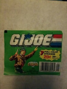 1987 Diamond G.I. Joe Unopened Sticker Pack! 