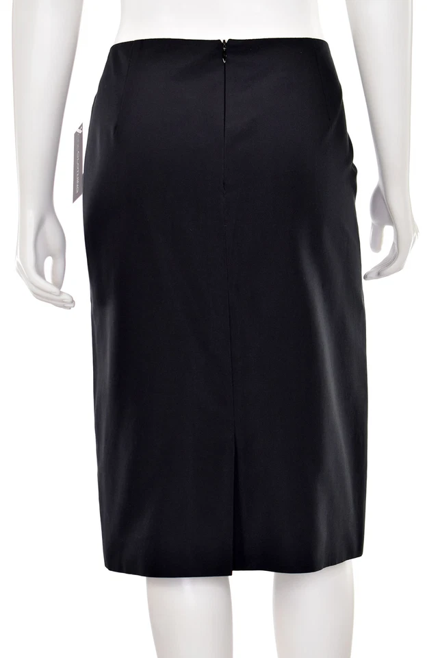 Escada Silk Taffeta Straight Cut Knee Length Pencil Skirt in Black sz 40 DE/8 US - Image 4 of 4