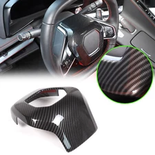 ABS Carbon Fiber Steering Wheel Frame Trim Cover Fit for Corvette C8 2020-25 US