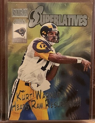2000 SkyBox Superlatives Kurt Warner #15 S St. Louis Rams
