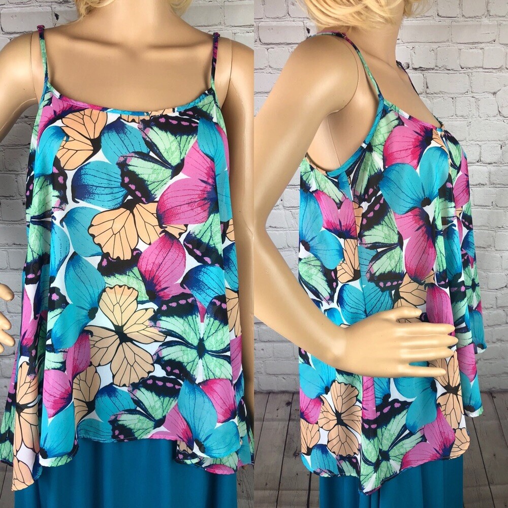 ntm♡♡ Show Me Your MuMu Lens Spaghetti Tank Butterfly XS | eBay