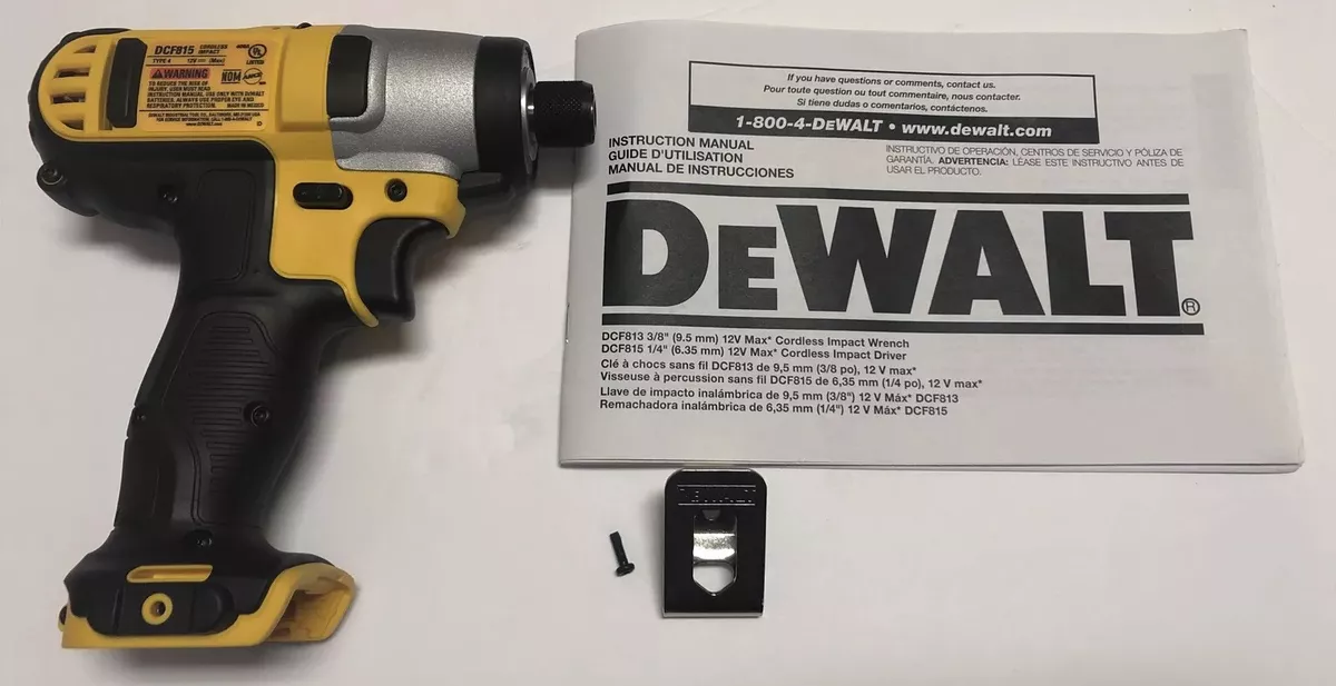 NEW DEWALT 12V 12 Volt Li-Ion 1/4&#034; Hex Impact w/ Belt Clip |