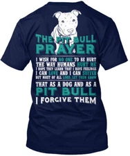 The Pit Bull Prayer Tee T-Shirt Made in the USA Size S to 5XL