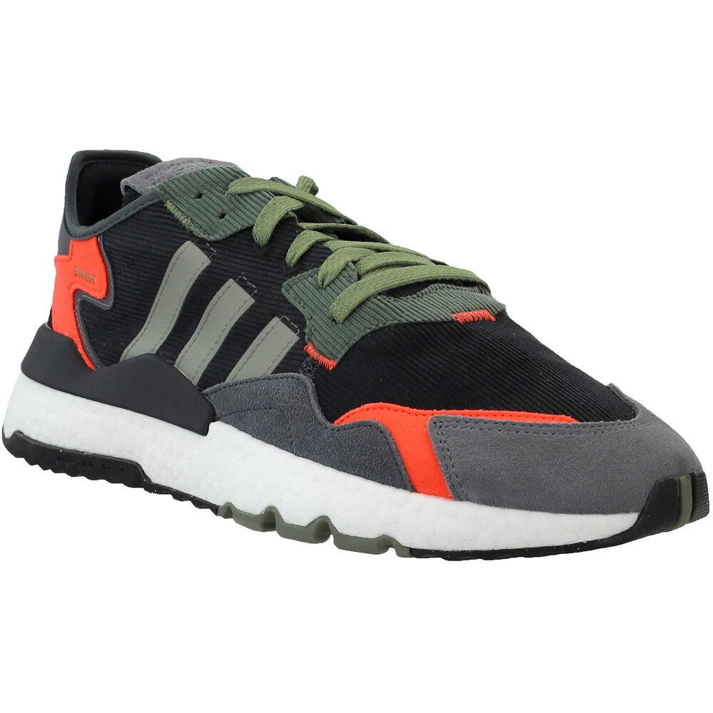 adidas Nite Jogger Mens Black Grey Sneakers Casual Shoes FZ1960
