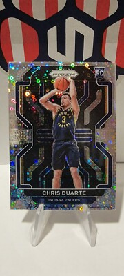 2021-22 Panini Prizm Fast Break Chris Duarte Disco Prizm RC Indiana Pacers
