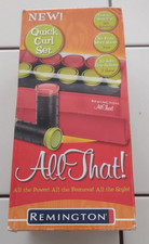 REMINGTON ALL THAT QUICK CURL SET MODEL H-1015 SOFT GRIP HOT ROLLERS IN 2 SIZES