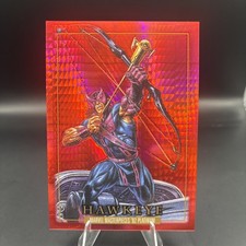 2024 Marvel Masterpieces 92 Platinum Hawkeye #34 red prism /492