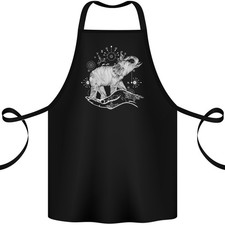 Tablier En Coton 100% Bio Art De Tatouage Méditation Éléphant Style Sacral