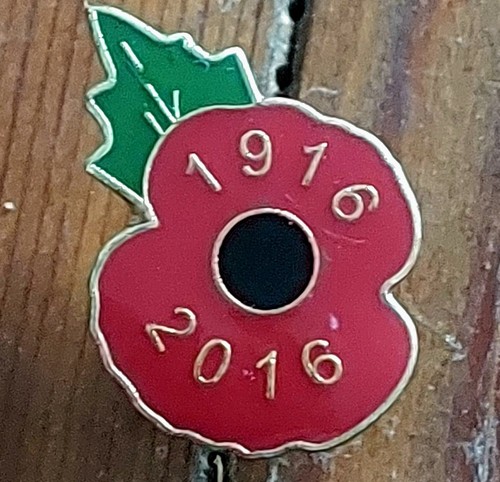 2016 Genuine Rare Poppy Badge