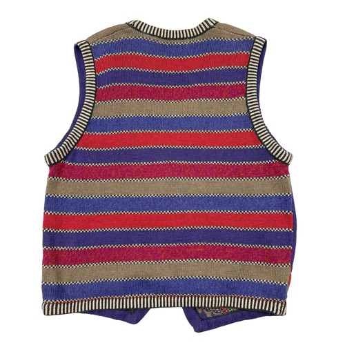 Vintage Segrets Sun Prints Sweater Vest Women Medium Whimsical Embroidered Funky - Picture 2 of 9
