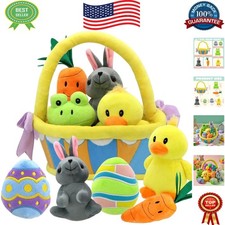 Delightful 7-Piece Plush Easter Playset - Perfect for Kids  Toddlers
