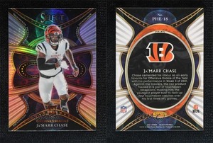2021 Panini Select Phenomenon Silver Prizm Ja'Marr Chase #PHE-18 Rookie RC