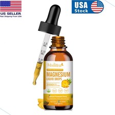 Magnesium Liquid Drops,Magnesium Glycinate 2000mg, Improved Sleep,Anxiety Relief