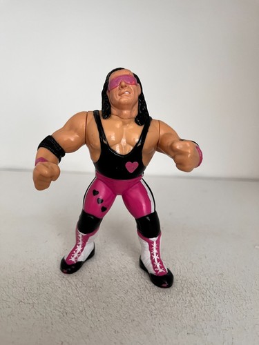WWE BRET THE HITMAN HART HASBRO WRESTLING TOY ACTI...
