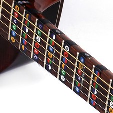 10 Pcs Guitar Fingerboard Note Fretboard Marker Label Labels Sticker Map for