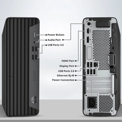 HP 400 G7 Desktop PC Intel i5-10TH 32GB RAM 1TB SSD Built-in WiFi