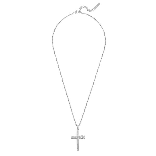 Police Schmuck Herren-Halskette Crosstone Edelstahl Kreuz PEAGN0078801-image