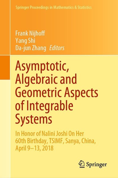 Asymptotic, Algebraic And Geometric Aspects Of Integrable Systems Da-Jun Zhang-image