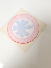 Vintage grand autocollant publicitaire ancien rétro pour collectionneur déco