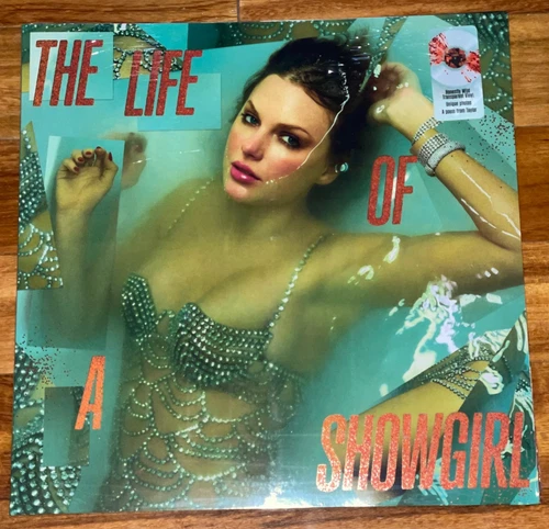 OOP TAYLOR SWIFT THE LIFE OF A SHOWGIRL HONESTLY WILD TRANSPARENT VINYL LIMITED