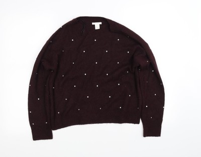 Lila Pullover Pulli Damen UK Größe XS H&M