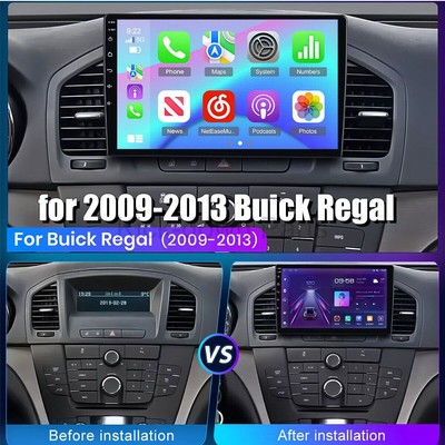 Android 13 fit for Carplay Stereo Navi for 2009-2013 Buick Regal 9''