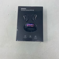 MINISO MS188 Wireless Earbuds w/ LCD Display Case - Black