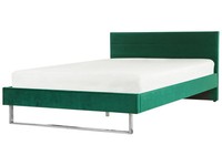 Elegantes Doppelbett Aus Hochwertigem Samtstoff GrüN 180X200 Cm Bellou