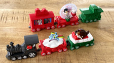 6 piece 2017 McDonald's Happy Meal Christmas HOLIDAY EXPRESS TRAIN Toy Set