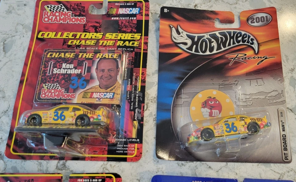 Vintage Ken Schrader Racing Champions Hot Wheels NASCAR 1:64 Diecast Lot of 6 - Image 4 of 4