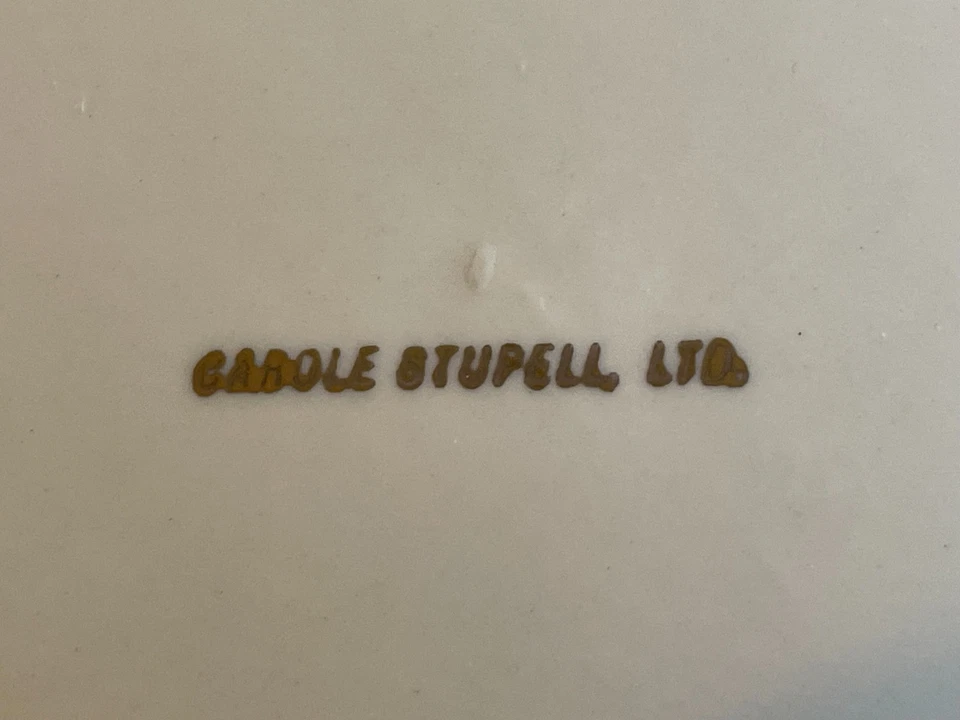 Carol Stupell Juego de 7 Platos 10 1/2" Verde con Blanco y Dorado Foto 2 de 4