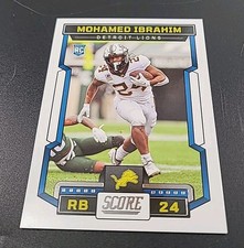 2023 Panini Mohamed Ibrahim #328 Rookie Detroit Lions Football Card. rookie card picture