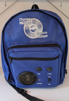 Pepsi Choose Your Music radio backpack promo 1990s