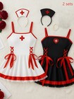 women's sexy lingerie costume role-play Halloween nurse uniform set