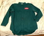 Vintage Coca Cola Employee Uniform Delivery Driver Work shirt Size L Fishtail