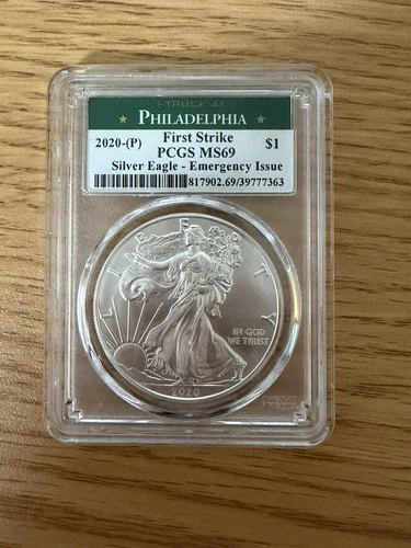 2020-(P)  American Silver Eagle * PCGS MS69 * Emergency Issue * Philadelphia