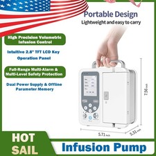 Portable Volumetric Infusion Pump Anti-Bolus System Full Safety Alarms SP750
